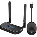 POFAN Wireless HDMI Transmitter and Receiver 4K Kit, Full HD 4K Wireless Presentation Equipment HDMI Adapter, Plug and Play Streaming Media. Laptop, Dongle, PC,PS4, Smart Phone to HDTV/P