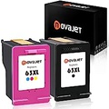 Novajet Remanufactured Ink Cartridge for HP 63XL 63 XL Compatible with Envy 4520 4512 4516 Officeje 3830 3833 4655 Deskjet 1112 2130 3630 3633 3634 High Yield (1 Black 1 Tri-Color)