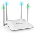 WiFi Router 1200Mbps, WAVLINK Smart Router Dual Band 5Ghz+2.4Ghz, Wireless Internet Routers for Home & Gaming with Amplifiers PA+LNA 2x2 MIMO Antennas Support Router/Access Point/W
