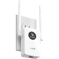 TECHFACTURE WiFi Extender Signal Range Booster - 2022 Release - up to 3,000sq.ft with Ethernet Port for Home and Office - Easy 1-Button Setup, Wi-Fi Repeater Long-Range Coverage, Alexa Compati