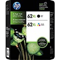 HP 62XL High Yield Black and Tri-Color Ink Cartridge Combo