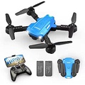 GGBOND Mini Drones for Kids with Camera 1080P HD, Foldable WiFi Drone for Beginners Adults, Easy Control with One Key Operation, Trajectory Flight / Voice / Gesture / Gravity Control, 360