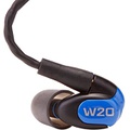 Westone Audio W20 Dual-Driver True-Fit Earphones with MMCX Audio Cable and 3 Button MFi Cable with Microphone, Black