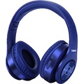 TUINYO Bluetooth Headphones Wireless, Over Ear Stereo Wireless Headset 40H Playtime with deep bass, Soft Memory-Protein Earmuffs, Built-in Mic Wired Mode PC/Cell Phones/TV-Dark Blu