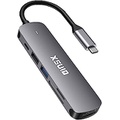 XSUID USB C Hub,USB C Dongle 7 in1 USB C Multiport Adapter with USB C to HDMI 4k Output,100W PD Charging,Thunderbolt 3 Hub,USB 3.0 Ports,TF/SD Compatible with MacBook Pro Air HP XPS and