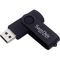 SamData USB Flash Drive 8GB 1 Pack USB 2.0 Thumb Drive Swivel Memory Stick Data Storage Jump Drive Zip Drive Drive with Led Indicator (Black, 8GB-1Pack)