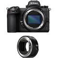 Nikon Z6II Mirrorless Digital Camera with Nikon FTZ II Mount Adapter Bundle (2 Items)