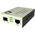ADnet 10 Gigabit Fiber to 10G Copper UTP Ethernet Media Converter - Open SFP+ 10Gb Slot - 10G Base-T to 10G Base-R - Cat7 UTP 1m Cable in Set - 10 Gbps Gbit Fiber Optic Converter