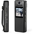 BOBLOV A22 64/32GB Body Camera, Support 8-10Hours Recording,180° Rotatable Lens, 1080PHD BodyCam with OLED Screen to Playback, Camcorder with Audio for Walking, Delivery Pizza, Dai