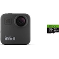 GoPro MAX - Waterproof 360 + Traditional Camera + PNY Elite-X 128GB U3 microSDHC Card (Bundle)