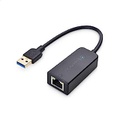 Cable Matters USB to Ethernet Adapter (USB 3.0 to Ethernet) Supporting 10/100/1000 Mbps Ethernet Network in Black