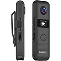 BOBLOV C18 WiFi 1080P Body Camera with OLED Screen and One Big Button for Recording 4Hours 1080P Recording Clip for Wearable (64GB)