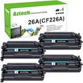 Aztech Compatible Toner Cartridge Replacement for HP 26A CF226A Pro M402n M402dw M402dn Pro MFP M426fdw M426fdn M426dw Printer (Black 4-Pack)