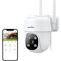 wansview 2K Security Cameras Wireless Outdoor-2.4G WiFi Home Security Cameras via Remote Control with Phone APP for 360° View, Color Night Vision, 24/7 SD Card Storage, Works with