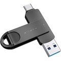 NEHEUI 1TB USB Flash Drive,USB3.1 to USB Type C Thumb Drive for MacBook pro,Faster Speed Transfer Memory Stick Dual USB C Drive for Android Phones,Pad Pro,PC and Computer(Black)