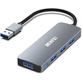 BENFEI USB 3.0 Hub 4-Port, Ultra-Slim USB 3.0 Hub Compatible for MacBook, Mac Pro, Mac Mini, iMac, Surface Pro, XPS, PC, Flash Drive, Mobile HDD