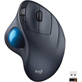 Logitech M570 Wireless Trackball Mouse ? Ergonomic Design with Sculpted Right-Hand Shape, Compatible with Apple Mac / Microsoft, USB Unifying Receiver, Dark Gray (Discontinued by M