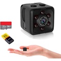 OUCAM Mini Spy Camera Include 32G SD Card Hidden Camera HD Audio and Video Recording, Night Vision Motion Detection, Surveillance Camera Small Dog Camera Nanny Cam Baby Monitor Home Secu
