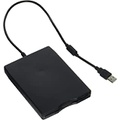 Nice2MiTu 3.5 USB External Floppy Disk Drive Portable 1.44 MB FDD USB Drive Plug and Play for PC Windows 10 7 8 XP Vista Mac Black (1P)
