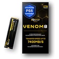 Fantom Drives VENOM8 2TB SSD NVMe Gen 4 M.2 2280 for PS5 Storage Expansion, Gaming PC & Laptops - Up to 7400MB/s - 3D NAND TLC 2TB M.2 (VM8X20)