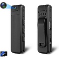 TANHUKEN Small Body Camera Ture 1080P Full HD ,Mini Body Camera with 64GB Memory Card,Premium Portable Body Camera with Night Vision and Motion Detection Wearable for Office, Law Enforcemen
