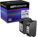 SPEEDYINKS Remanufactured Ink Cartridge Replacement for HP 45 & HP 78 (1 Black, 1 Color, 2-Pack) for DeskJet 990cxi 990cse 995 995C 995ck Fax 1220 1220xi OfficeJet G55 G55xi G85 G8