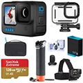 GoPro HERO10 Black, Waterproof Action Camera, 5.3K60/4K Video Bundle with Protective Housing, Adventure Kit, 128GB microSD Card, Extra Battery, Cleaning Kit