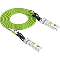10Gtek [Green] Colored 10G SFP+ DAC Cable - Twinax SFP Cable for Cisco SFP-H10GB-CU2M, Ubiquiti UniFi, D-Link, Supermicro, Netgear, Mikrotik, Fortinet, 2-Meter(6.5ft)