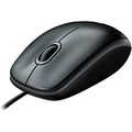 Logitech B100 Corded Mouse, Wired USB Mouse for Computers and Laptops, Right or Left Hand Use - Black