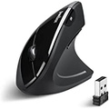 Perixx PERIMICE-713 Wireless Ergonomic Vertical Mouse - 800/1200/1600 DPI - Right Handed - Recommended with RSI User
