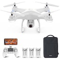 Potensic T25 Drone with Camera for Adults, 2K GPS FPV Camera Drone with Backpack, 3 Batteries, Auto Return Home, Follow Me, Waypoint Fly, Altitude Hold, 2022 Upgraded