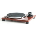 Music Hall mmf-1.5 3-Speed Belt Driving Turntable (Cherry Veneer) with a Built-in Phono PreAmp S-Shaped 9” Tonearm Removable Headshell and Vibration Damping Feet