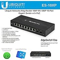 Ubiquiti Networks EdgeSwitch 10XP, Managed 10-Port Gigabit Switch with PoE (ES-10XP)