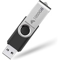 USB Flash Drive 1000GB, 3.0 USB Thumb Drives AmmEicooan Read & Write Speads up to 100MB/S for Laptop, External Data Storage Drive with Rotated Design, Memory Stick, Jump Drive Stor