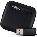Crucial X6 2TB Portable SSD with USB-A adapter - Up to 800MB/s - PC and Mac - USB 3.2 External Solid State Drive - CT2000X6SSD9