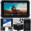 Atomos Ninja V 5 4K HDMI Recording Monitor with WD Blue SSDmini (1TB) Essential Bundle ? Includes: 2X Rechargeable Lithium-Ion Battery + Battery Charger + Microfiber Cleaning Cloth
