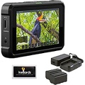 Atomos Shinobi 5 4K HDMI HDR Photo & Video Monitor with Atomos Power Kit & Screen Cleaning Wipes (5-Pack) Bundle