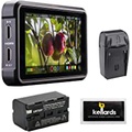 Atomos Ninja V 5 4K HDMI Recording Monitor with NP-F770 Lithium-Ion Battery Pack, Compact AC/DC Charger & Screen Cleaning Wipes