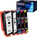 E-Z Ink (TM) Remanufactured Ink Cartridge Replacement for Epson 410XL 410 XL T410XL to use with Expression XP-640 XP-830 XP-7100 XP-530 XP-630 XP-635 (Black, Cyan, Magenta, Yellow,