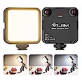VIJIM LED Video Light, VL81 On Camera Light with 3 Cold Shoe Rechargeable 3000mAh Battery Bicolor Dimmable 3200K-5600K CRI95+ Portable Photography Photo Lighting Panel for YouTube