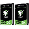 Seagate Exos X20 20TB SATA HDD SATA 6Gb/s 7200 RPM (ST20000NM007D) (2 Pack)…