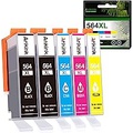 Ankink Remanufactured 564 Ink Cartridges 564XL Combo Pack for HP Printers DeskJet 3500 OfficeJet 4620 PhotoSmart 5510 5520 6510 6520 7510 7520 B8550 C6300 D5400 D7560 (Black Cyan M