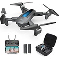 DEERC Drone with Camera 2K HD FPV Live Video 2 Batteries and Carrying Case, RC Quadcopter Helicopter for Kids and Adults, Gravity Control, Altitude Hold, Headless Mode, Waypoints F