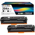 OFFICE-COLOR 2 Pack 204A Black Compatible Toner Cartridge Replacement for HP 204A CF510A to use with Color Pro MFP M180nw M180n M181fw M154a M154nw Printer