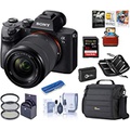 Sony Alpha a7III Full-Frame 4K UHD Mirrorless Digital Camera with 28-70mm Lens Bundle with Camera Bag + Extra Battery + Filter Kit + Mac Software Kit + 32GB SD Card + SD Card Case