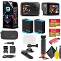 GoPro HERO9 Action Camera - Special Bundle + Floating Hand Grip + Magnetic Swivel Clip + Sandisk 32GB & 16GB SD Cards + 2 Batteries + Case and More. 5K HD Video, 20MP Photos, 1080p