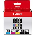 Canon PGI-250/ CLI-251 5 Color Amazon Pack