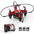 Holyton HT02 Mini Drone for Kids Beginners, Easy Pocket RC Quadcopter with Altitude Hold, 3D Flips, 3 Speed Modes, 3 Batteries, Headless Mode, Protection Guards and Emergency Stop,