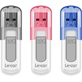 Lexar JumpDrive V100 32GB USB 3.0 Flash Drive, 3-Pack Gray, Pink, Blue (LJDV100032G-B3NNU)