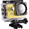 Serounder Action Camera 12MP Waterproof 30m Outdoor Sports Video DV Camera 1080P Full HD LCD Mini Camcorder with 900mAh Rechargeable Batteries and Mounting Accessories Kits(Yellow)